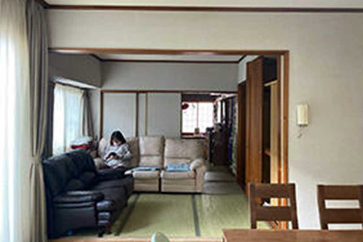 収納充実で片付く広々LDKお孫さんがのびのび遊べる空間へ