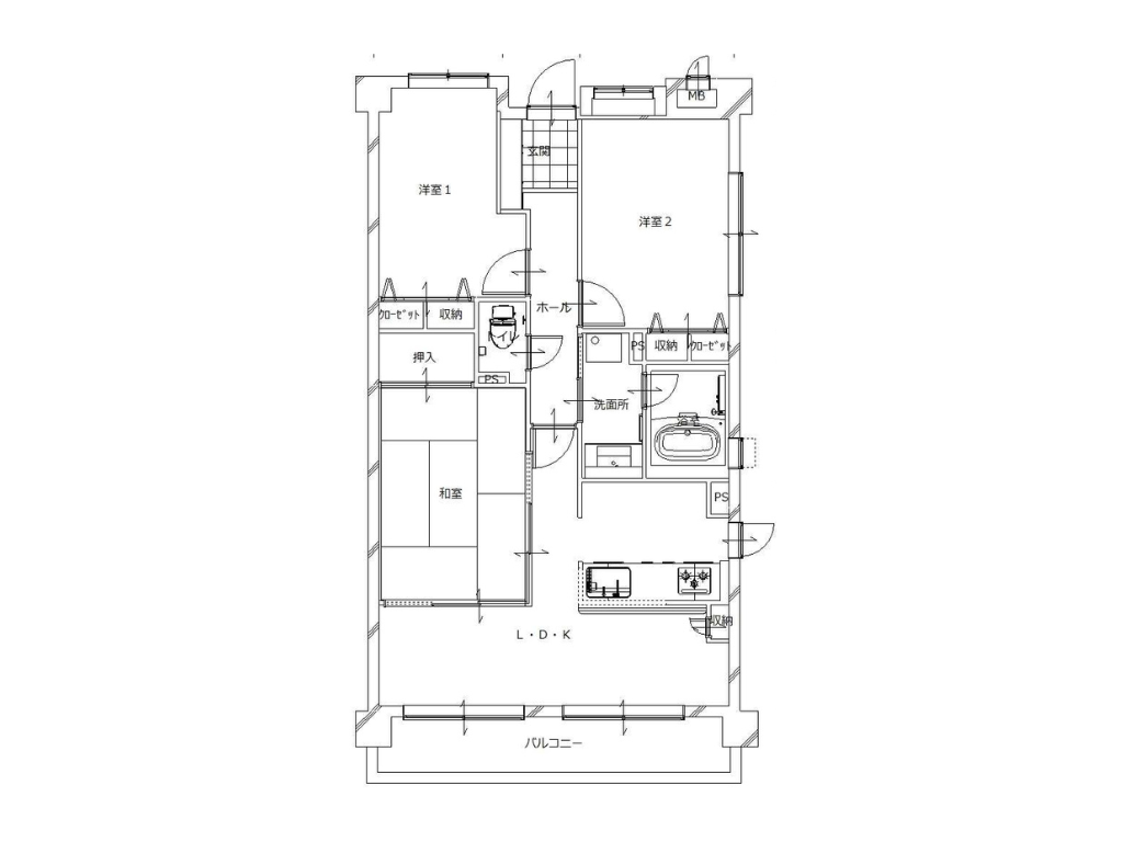 リノベーション前後の間取りを比較