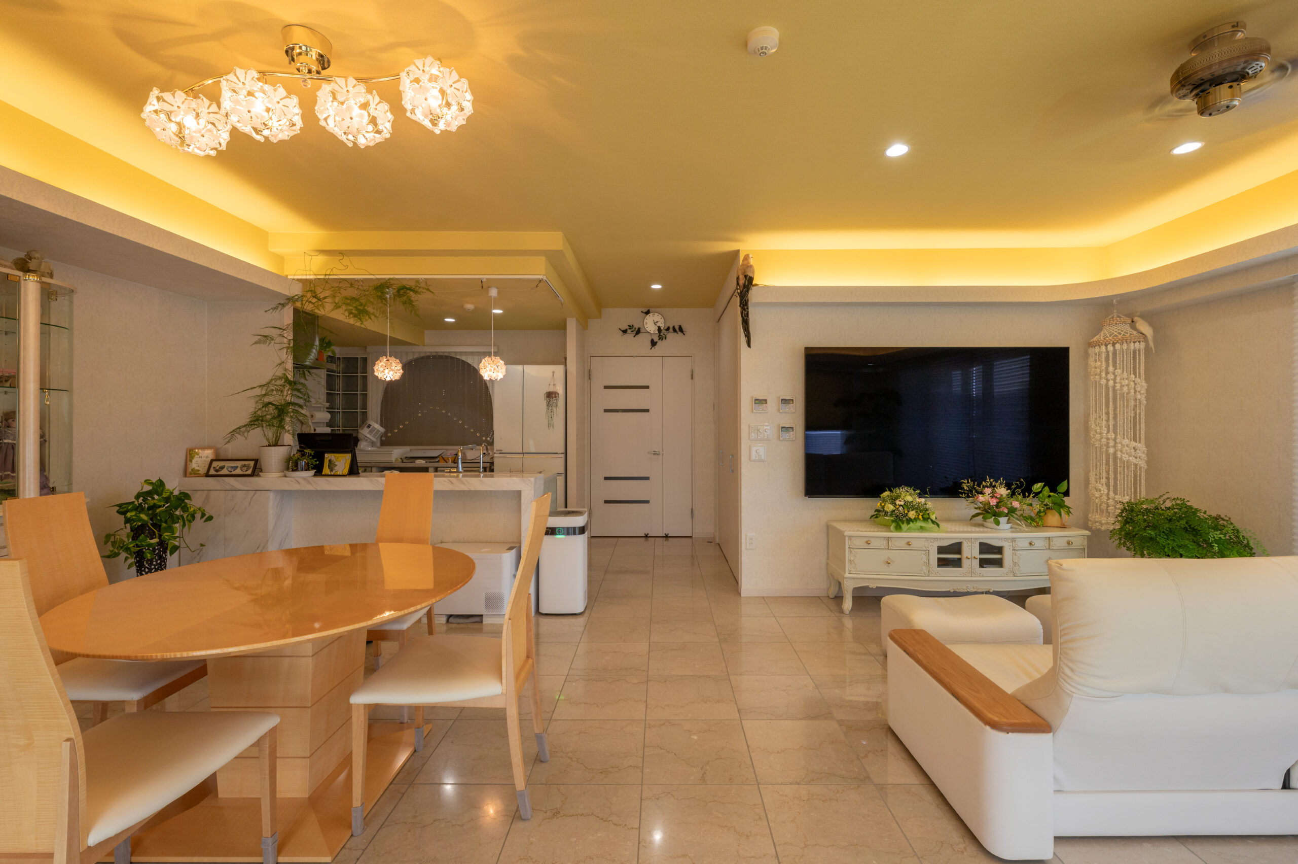 リフォーム後のリビング。