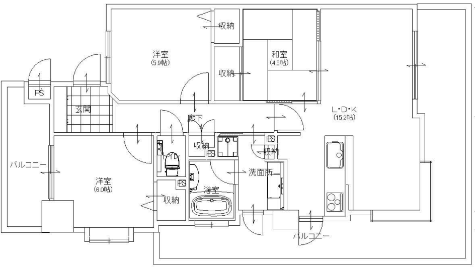 リノベーション前後の間取りを比較