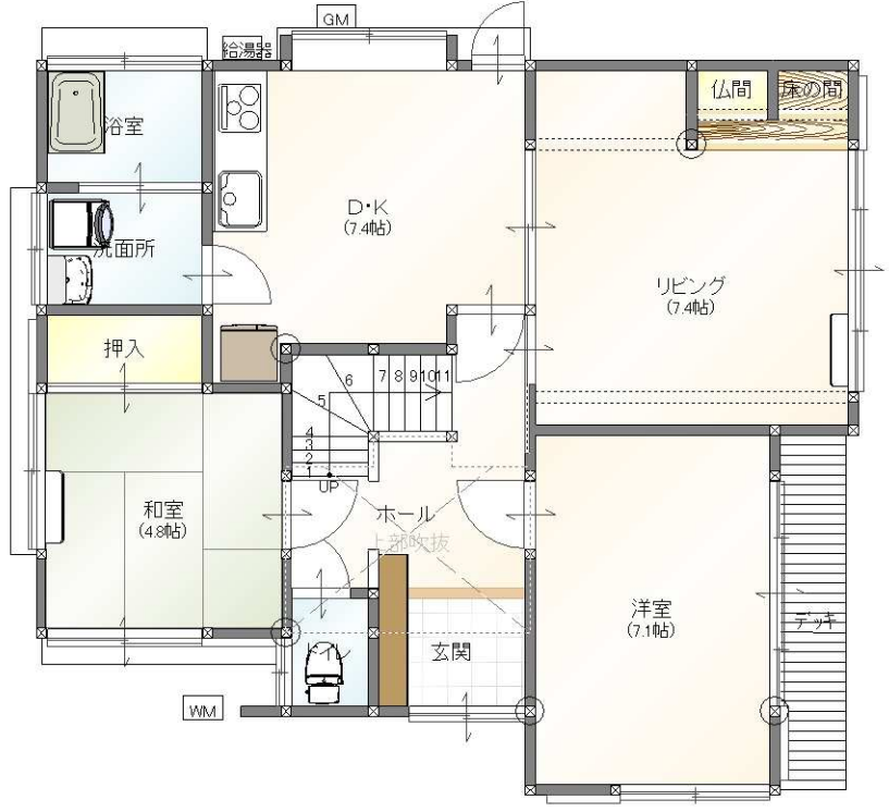 リノベーション前後の間取りを比較
