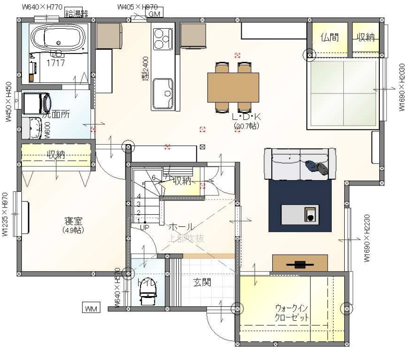 リノベーション前後の間取りを比較