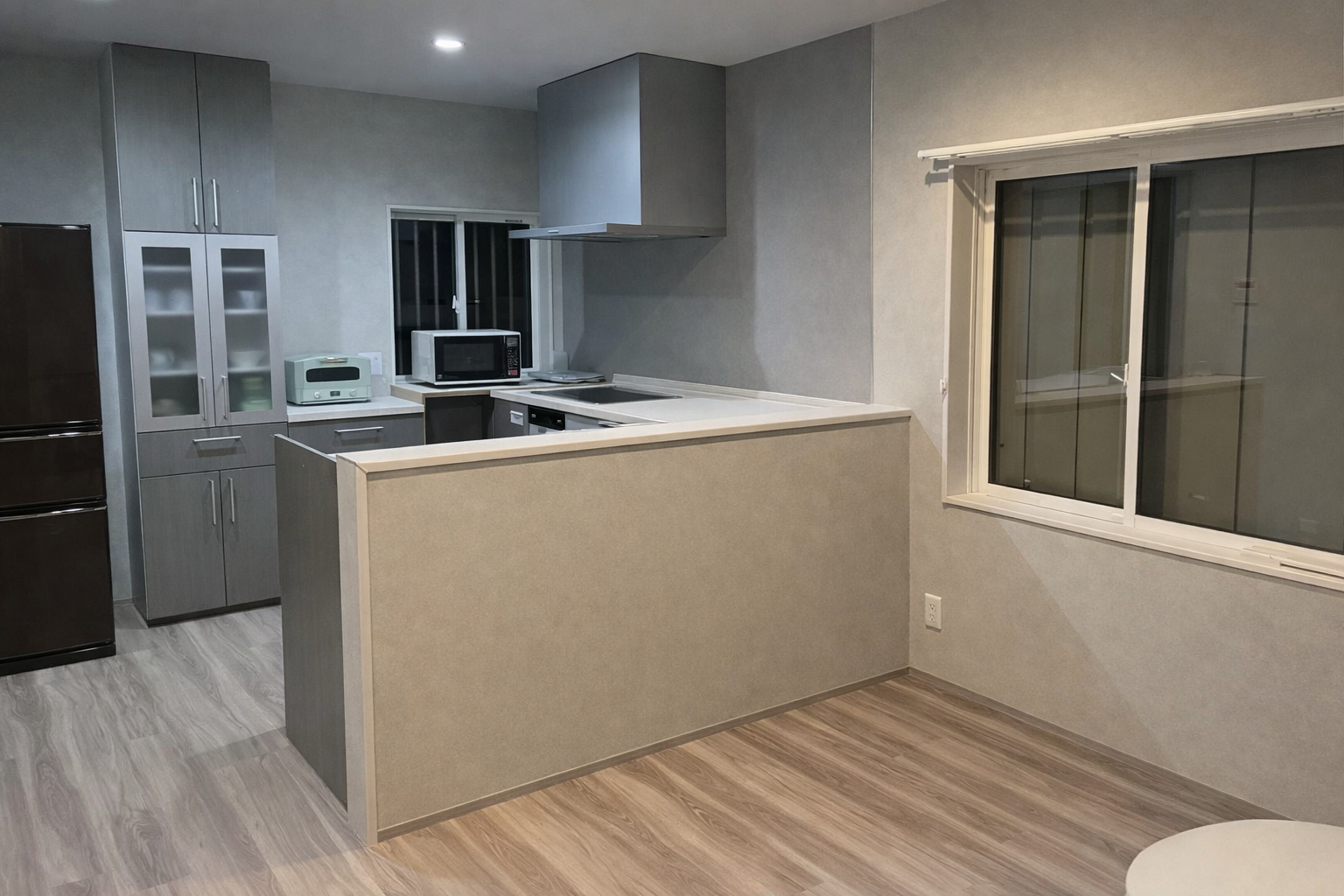 施工後のキッチン