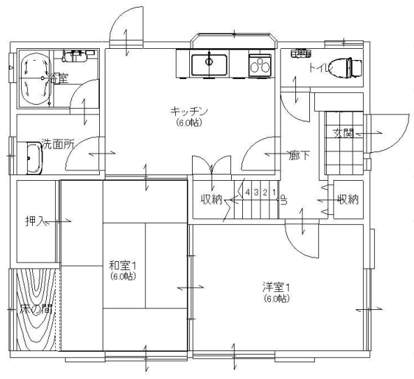 リノベ前間取り