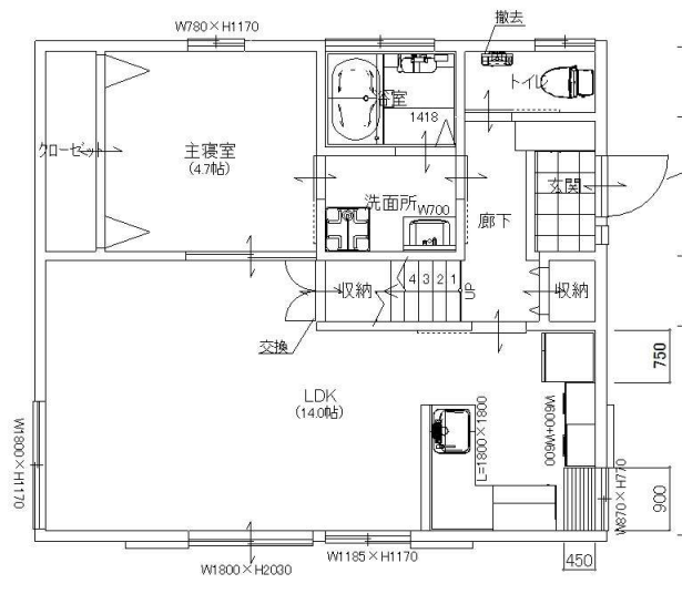 リノベ後間取り