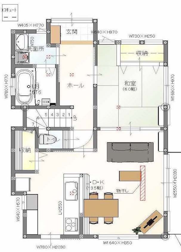 リノベーション前後の間取りを比較