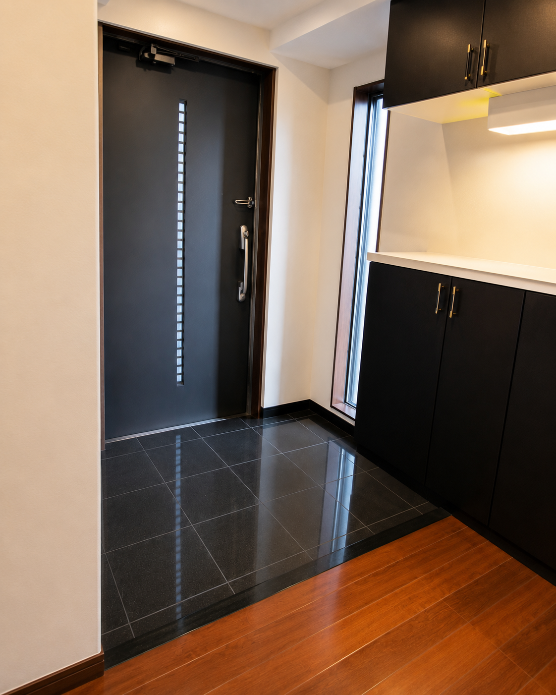 輸入タイルと無垢で描くフルリノベ｜長崎市リノベーション｜すまいるリノベーション