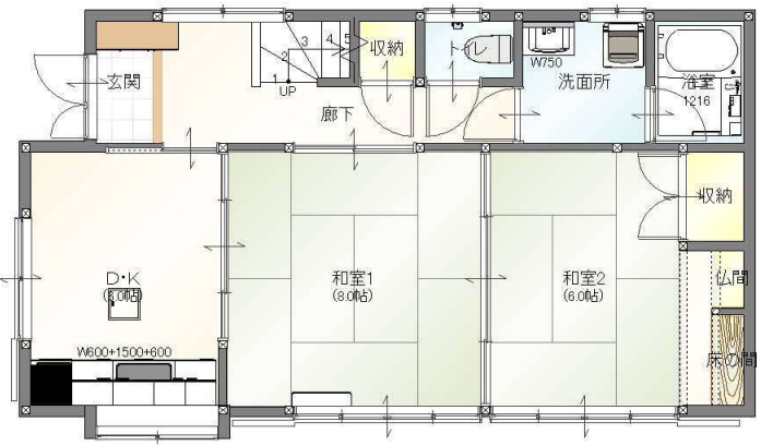 リノベーション前後の間取りを比較