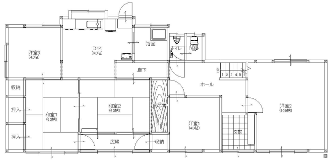 リノベーション前後の間取りを比較